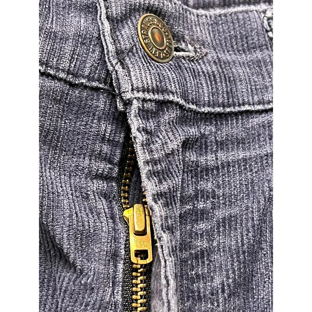VTG 1980s Levi's 646 Flared Corduroy Trousers Navy Cotton 36W x‎ 31L